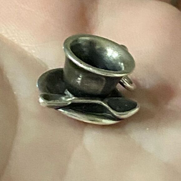 James Avery Retired Teacup Charm - Picture 2 of 3